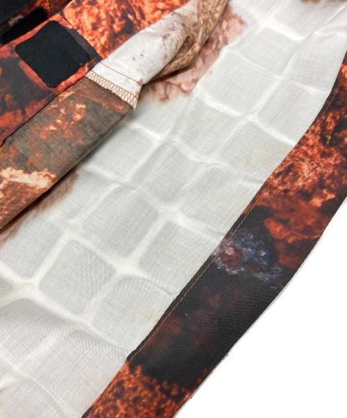 ISSEY MIYAKE（イッセイミヤケ）ISSEY MIYAKE (イッセイミヤケ) パッチ変形スカート ブラウン×ブラック サイズ:2の古着・服飾アイテム