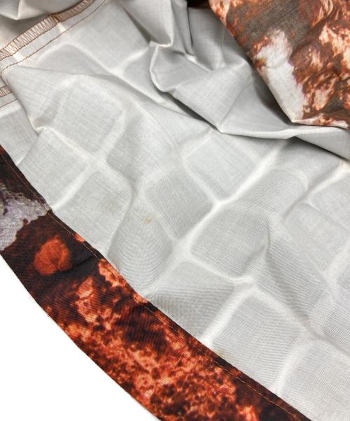 ISSEY MIYAKE（イッセイミヤケ）ISSEY MIYAKE (イッセイミヤケ) パッチ変形スカート ブラウン×ブラック サイズ:2の古着・服飾アイテム