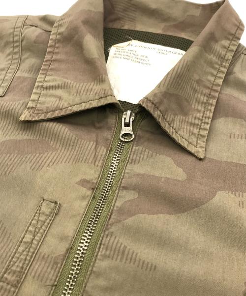 stussy（ステューシー）stussy (ステューシー) カモ柄ジップアップジャケット グリーン サイズ:Ｌの古着・服飾アイテム
