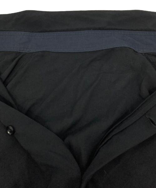 Yohji Yamamoto pour homme（ヨウジヤマモト プールオム）Yohji Yamamoto pour homme (ヨウジヤマモト プールオム) レーヨン断ち切りロングシャツ ブラック サイズ:3の古着・服飾アイテム