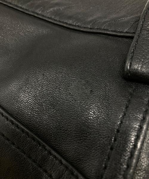 H&M（エイチアンドエム）H&M (エイチアンドエム) Jean-Michel Basquiat (ジャン ミシェル バスキア) レザーパンツ ブラック サイズ:32の古着・服飾アイテム