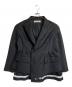 UNDERCOVER Pre Collection（アンダーカバー プレコレクション）の古着「ウール混ダブルジャケット」｜ブラック