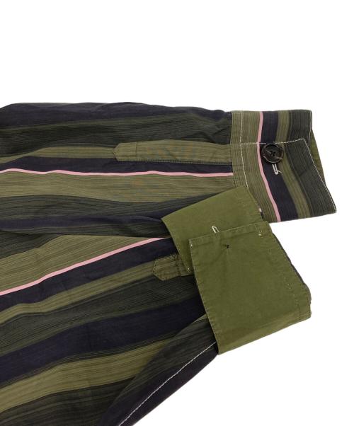 MARNI（マルニ）MARNI (マルニ) ラインストライプシャツ グリーン サイズ:38の古着・服飾アイテム