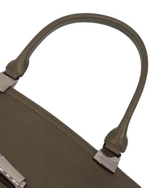 LONGCHAMP（ロンシャン）LONGCHAMP (ロンシャン) ROSEAUハンドバッグ ベージュの古着・服飾アイテム