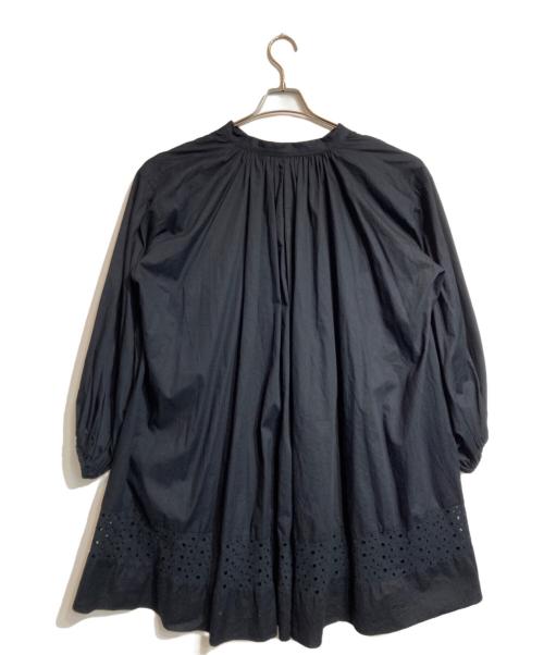 SEA（シー）SEA (シー) ブロードアイレットレーススモックドレス ワンピース ブラック サイズ:Freeの古着・服飾アイテム