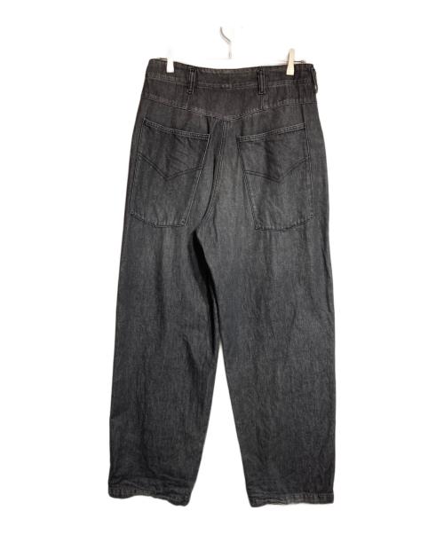 BLUEMARBLE（ブルーマーブル）BLUEMARBLE (ブルーマーブル) ブラックワイドデニムパンツ ブラック サイズ:30の古着・服飾アイテム