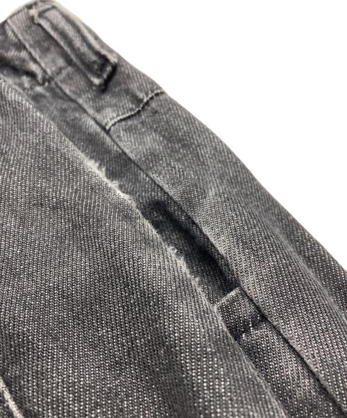 BLUEMARBLE（ブルーマーブル）BLUEMARBLE (ブルーマーブル) ブラックワイドデニムパンツ ブラック サイズ:30の古着・服飾アイテム