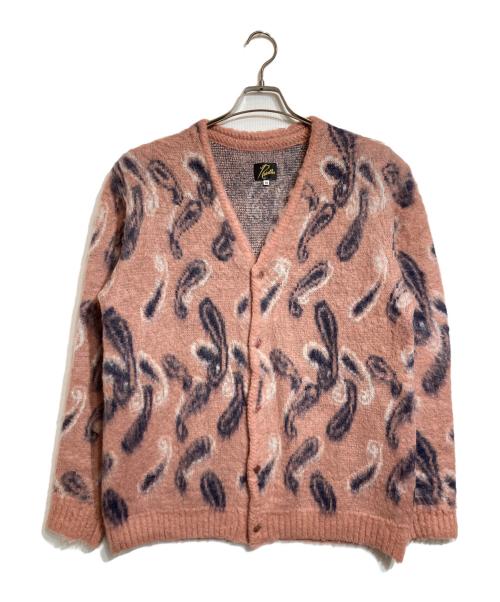 Needles（ニードルズ）Needles (ニードルズ) Mohair Cardigan -Paisley- ピンク サイズ:Mの古着・服飾アイテム