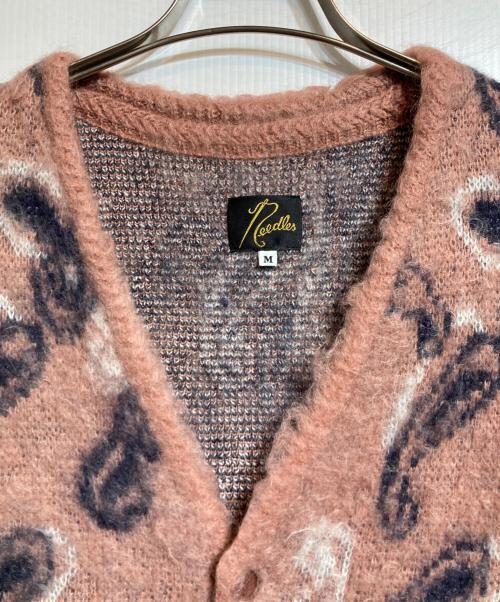 Needles（ニードルズ）Needles (ニードルズ) Mohair Cardigan -Paisley- ピンク サイズ:Mの古着・服飾アイテム