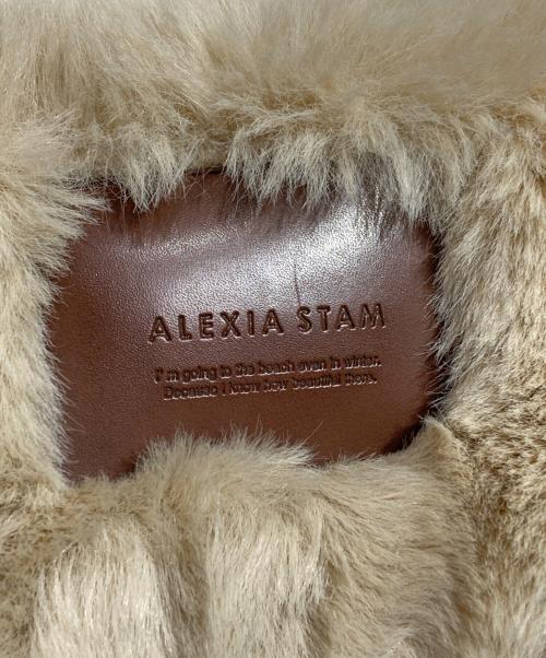 ALEXIA STAM（アリシアスタン）ALEXIA STAM (アリシアスタン) エコファージャケット/Eco fur jacket ベージュ サイズ:-の古着・服飾アイテム