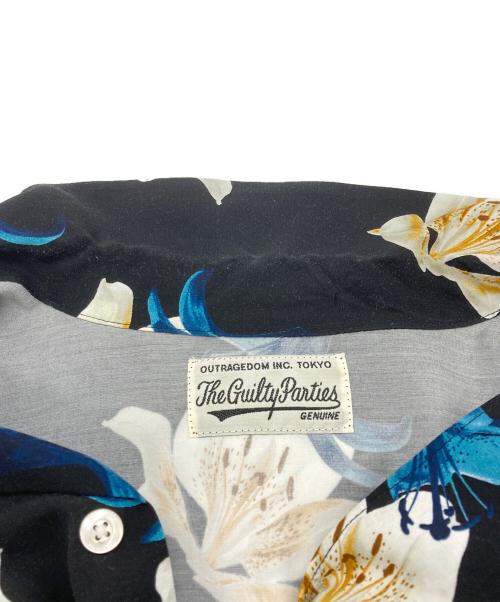 WACKO MARIA（ワコマリア）WACKO MARIA (ワコマリア) INVINCIBLE HAWAIIAN SHIRT ブラック サイズ:Mの古着・服飾アイテム