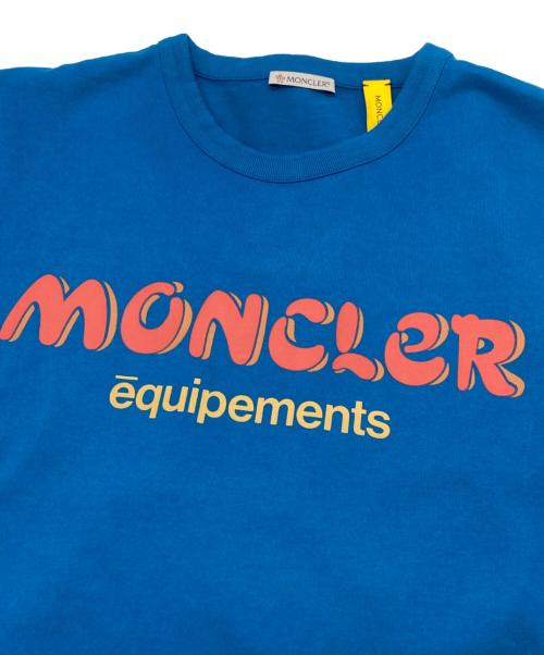 MONCLER（モンクレール）MONCLER (モンクレール) SS t-shirt ブルー サイズ:Mの古着・服飾アイテム