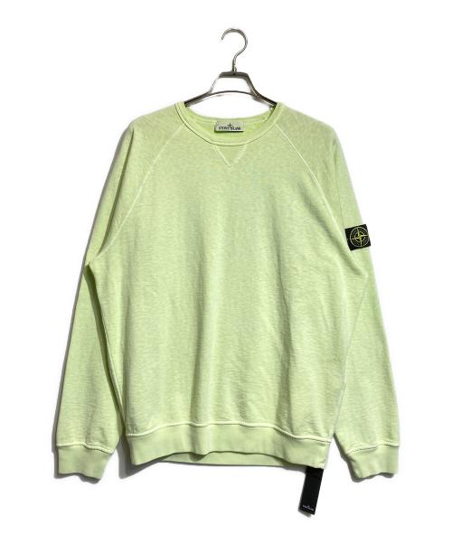 STONE ISLAND（ストーンアイランド）STONE ISLAND (ストーンアイランド) 前Vガゼットスウェット グリーン サイズ:XLの古着・服飾アイテム