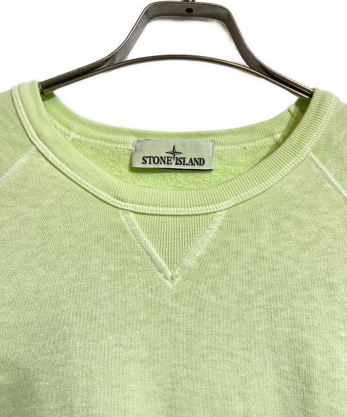 STONE ISLAND（ストーンアイランド）STONE ISLAND (ストーンアイランド) 前Vガゼットスウェット グリーン サイズ:XLの古着・服飾アイテム