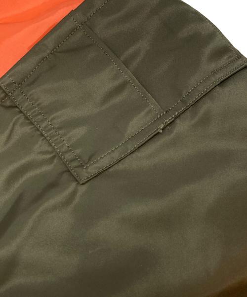 sacai（サカイ）sacai (サカイ) Nylon Twill Skirt カーキ サイズ:3の古着・服飾アイテム