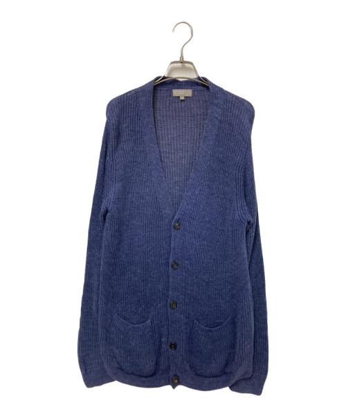 MARGARET HOWELL（マーガレットハウエル）MARGARET HOWELL (マーガレットハウエル) インディゴ染ニットカーディガン ネイビー サイズ:Mの古着・服飾アイテム