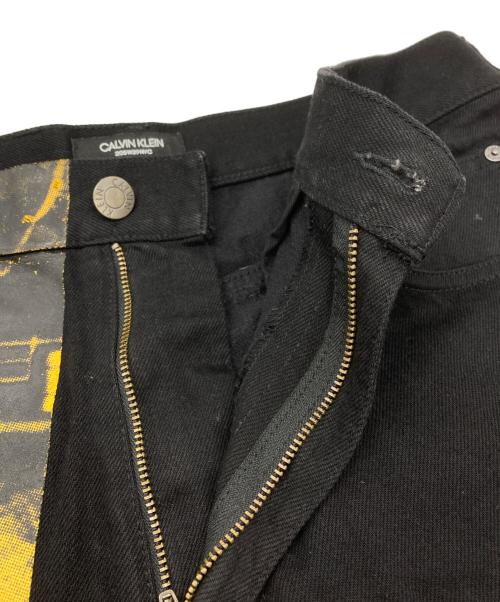 CALVIN KLEIN 205W39NYC（カルバンクライン205W39NYC）CALVIN KLEIN 205W39NYC (カルバンクライン205W39NYC) ANDY WARHOL (アンディウォーホル) コーティングデニムパンツ ブラック サイズ:30の古着・服飾アイテム