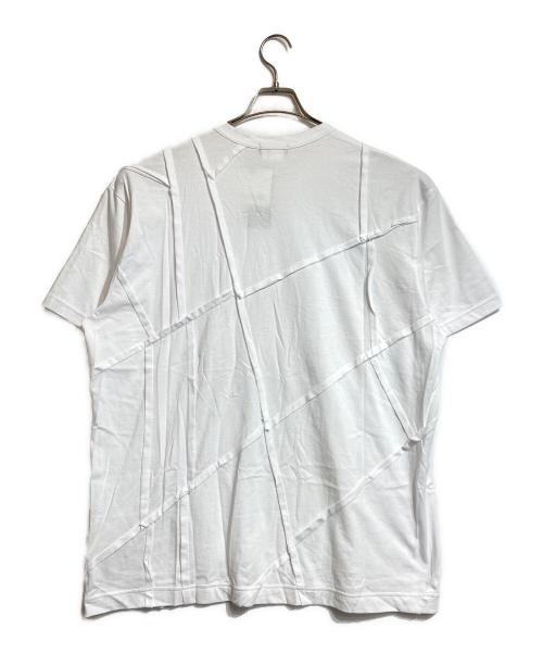 COMME des GARCONS HOMME PLUS（コムデギャルソンオムプリュス）COMME des GARCONS HOMME PLUS (コムデギャルソンオムプリュス) 再構築 S/S Tee ホワイト サイズ:Mの古着・服飾アイテム