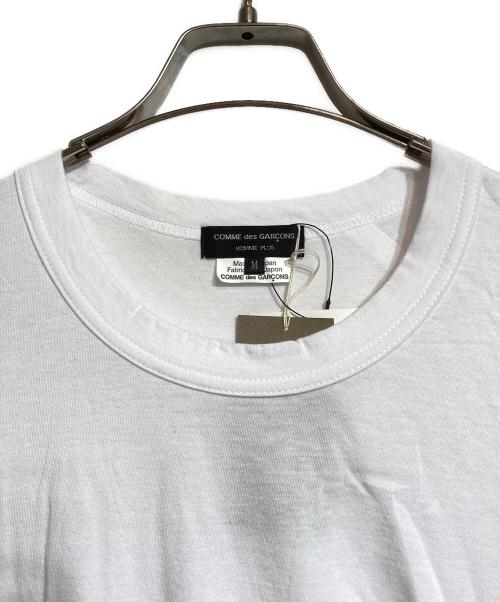 COMME des GARCONS HOMME PLUS（コムデギャルソンオムプリュス）COMME des GARCONS HOMME PLUS (コムデギャルソンオムプリュス) 再構築 S/S Tee ホワイト サイズ:Mの古着・服飾アイテム