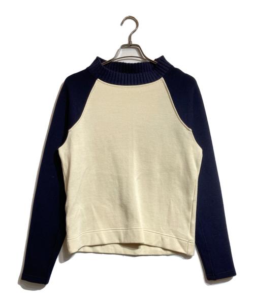 MARNI（マルニ）MARNI (マルニ) 袖切替ラグランスウェット アイボリー×ネイビー サイズ:44の古着・服飾アイテム