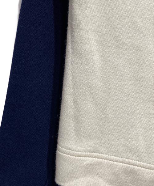 MARNI（マルニ）MARNI (マルニ) 袖切替ラグランスウェット アイボリー×ネイビー サイズ:44の古着・服飾アイテム