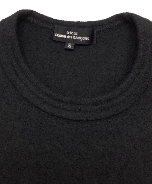 tricot COMME des GARCONS（トリココムデギャルソン）tricot COMME des GARCONS (トリココムデギャルソン) 縮絨ニット ブラック サイズ:Sの古着・服飾アイテム