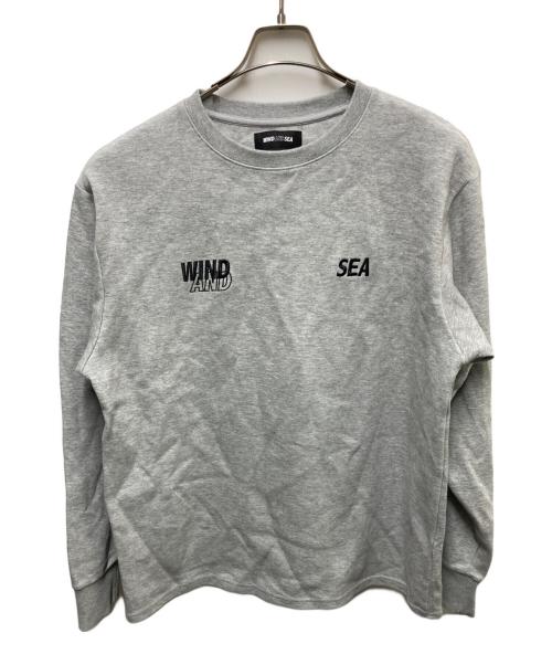 WIND AND SEA（ウィンダンシー）WIND AND SEA (ウィンダンシー) ロゴ刺繍スウェット グレー サイズ:Ｌの古着・服飾アイテム