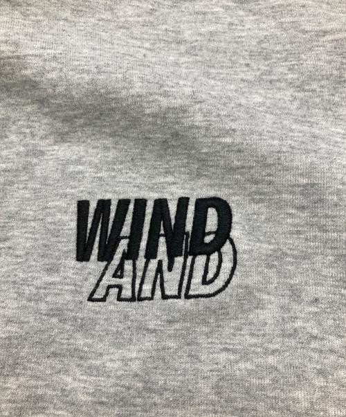 WIND AND SEA（ウィンダンシー）WIND AND SEA (ウィンダンシー) ロゴ刺繍スウェット グレー サイズ:Ｌの古着・服飾アイテム