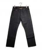 OLD CROWオールドクロウ）の古着「リジットデニムパンツ」｜インディゴ