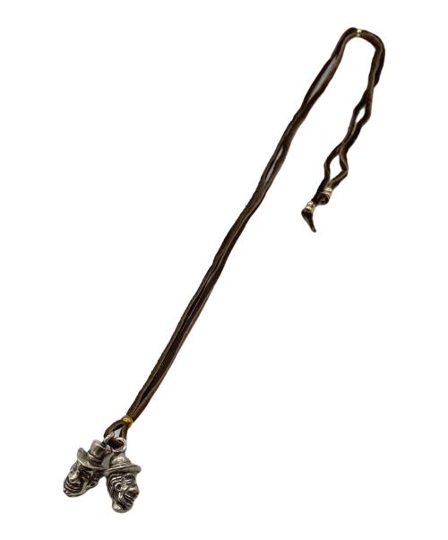 GLAD HAND（グラッドハンド）GLAD HAND (グラッドハンド) BROTHERS CHARMネックレス シルバー×ブラウンの古着・服飾アイテム