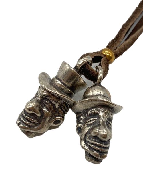 GLAD HAND（グラッドハンド）GLAD HAND (グラッドハンド) BROTHERS CHARMネックレス シルバー×ブラウンの古着・服飾アイテム