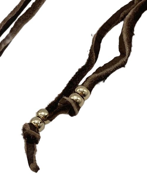 GLAD HAND（グラッドハンド）GLAD HAND (グラッドハンド) BROTHERS CHARMネックレス シルバー×ブラウンの古着・服飾アイテム