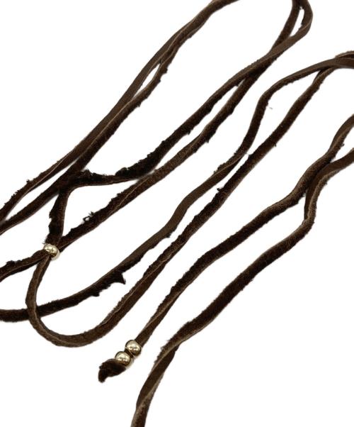 GLAD HAND（グラッドハンド）GLAD HAND (グラッドハンド) Medal Charm ネックレス シルバー×ブラウンの古着・服飾アイテム