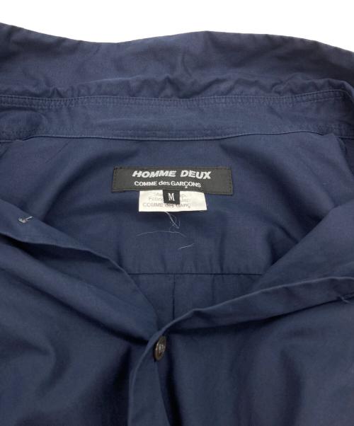 COMME des GARCONS HOMME DEUX（コムデギャルソン オム ドゥ）COMME des GARCONS HOMME DEUX (コムデギャルソン オム ドゥ) レギュラーカラーシャツ ネイビー サイズ:Ｍの古着・服飾アイテム