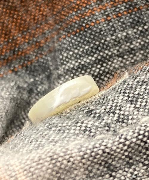 NUMBER (N)INE（ナンバーナイン）NUMBER (N)INE (ナンバーナイン) オンブレチェックシャツ グレー×オレンジ サイズ:2の古着・服飾アイテム