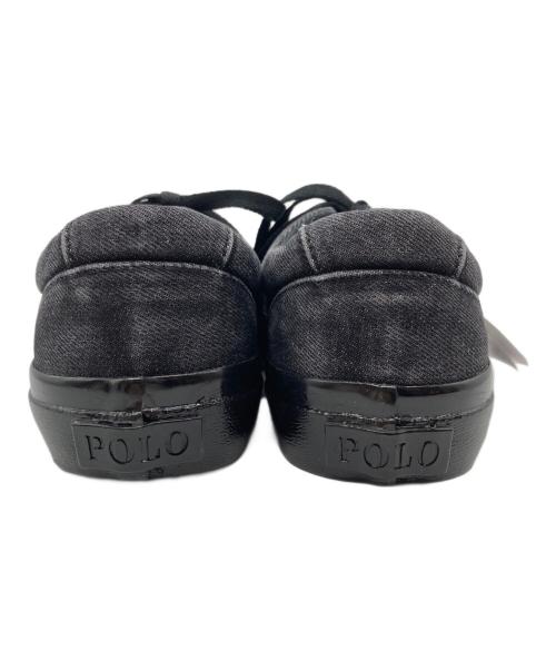 POLO RALPH LAUREN（ポロ・ラルフローレン）POLO RALPH LAUREN (ポロ・ラルフローレン) デニムスニーカー ブラック サイズ:US6の古着・服飾アイテム
