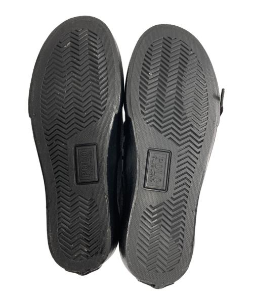 POLO RALPH LAUREN（ポロ・ラルフローレン）POLO RALPH LAUREN (ポロ・ラルフローレン) デニムスニーカー ブラック サイズ:US6の古着・服飾アイテム