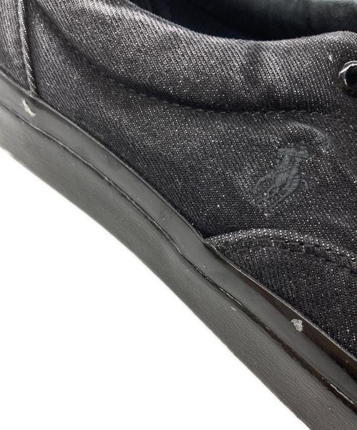 POLO RALPH LAUREN（ポロ・ラルフローレン）POLO RALPH LAUREN (ポロ・ラルフローレン) デニムスニーカー ブラック サイズ:US10の古着・服飾アイテム