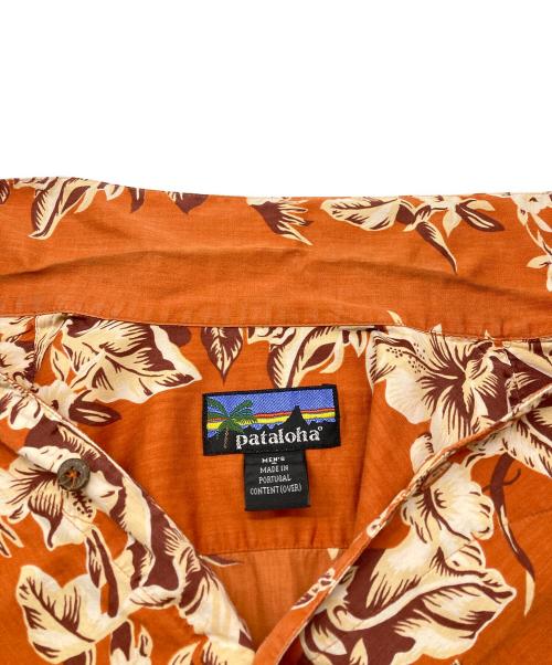 pataloha（パタロハ）pataloha (パタロハ) アロハシャツ オレンジ サイズ:Sの古着・服飾アイテム
