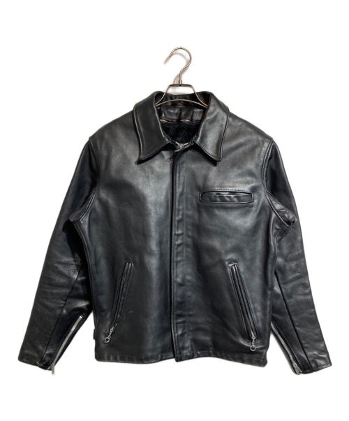 Schott（ショット）Schott (ショット) シングルライダースジャケット ブラック サイズ:38の古着・服飾アイテム