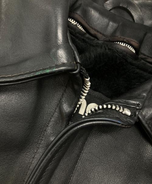 Schott（ショット）Schott (ショット) シングルライダースジャケット ブラック サイズ:38の古着・服飾アイテム
