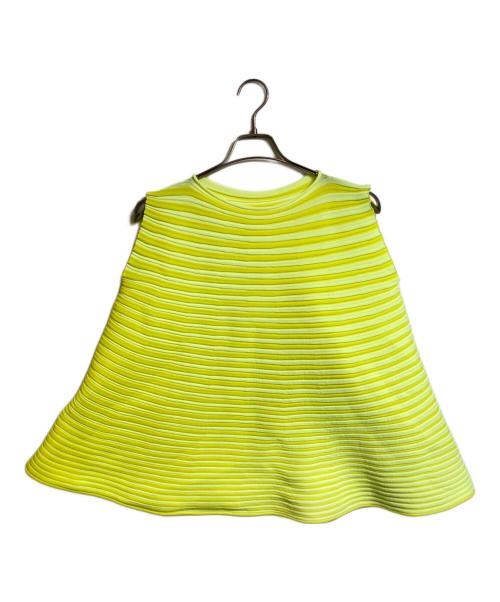 PLEATS PLEASE（プリーツプリーズ）PLEATS PLEASE (プリーツプリーズ) BOUNCE KNIT イエロー サイズ:-の古着・服飾アイテム