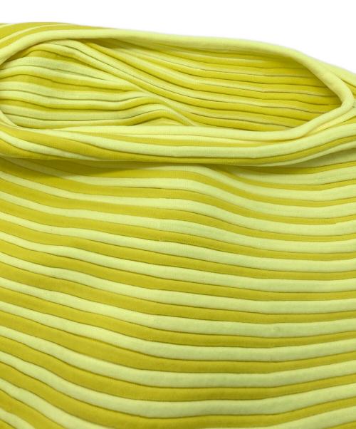 PLEATS PLEASE（プリーツプリーズ）PLEATS PLEASE (プリーツプリーズ) BOUNCE KNIT イエロー サイズ:-の古着・服飾アイテム