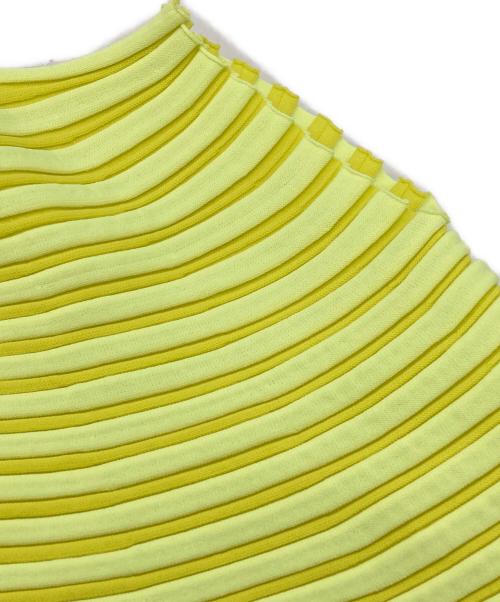PLEATS PLEASE（プリーツプリーズ）PLEATS PLEASE (プリーツプリーズ) BOUNCE KNIT イエロー サイズ:-の古着・服飾アイテム