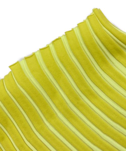 PLEATS PLEASE（プリーツプリーズ）PLEATS PLEASE (プリーツプリーズ) BOUNCE KNIT イエロー サイズ:-の古着・服飾アイテム