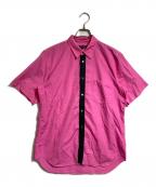 COMME des GARCONS HOMME PLUSコムデギャルソンオムプリュス）の古着「バイカラーS/Sシャツ」｜ピンク