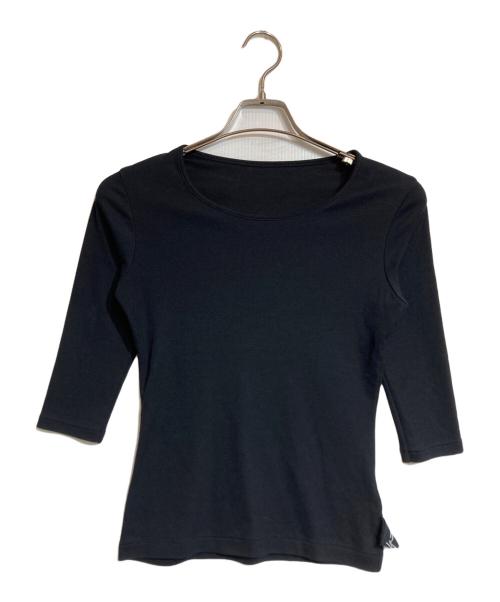 Yohji Yamamoto FEMME（ヨウジヤマモトファム）Yohji Yamamoto FEMME (ヨウジヤマモトファム) コットンジャージーカットソー ブラック サイズ:2の古着・服飾アイテム