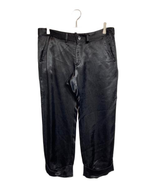 Y's（ワイズ）Y's (ワイズ) レーヨンクロップドパンツ ブラック サイズ:3の古着・服飾アイテム
