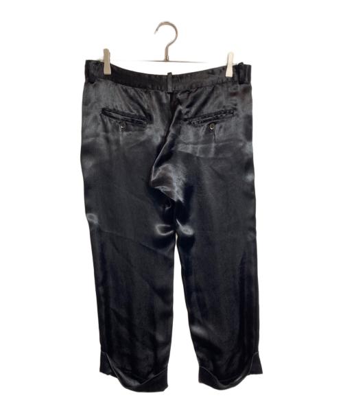 Y's（ワイズ）Y's (ワイズ) レーヨンクロップドパンツ ブラック サイズ:3の古着・服飾アイテム