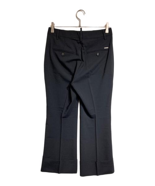 DSQUARED2（ディースクエアード）DSQUARED2 (ディースクエアード) カフスクロップドパンツ ブラック サイズ:38の古着・服飾アイテム